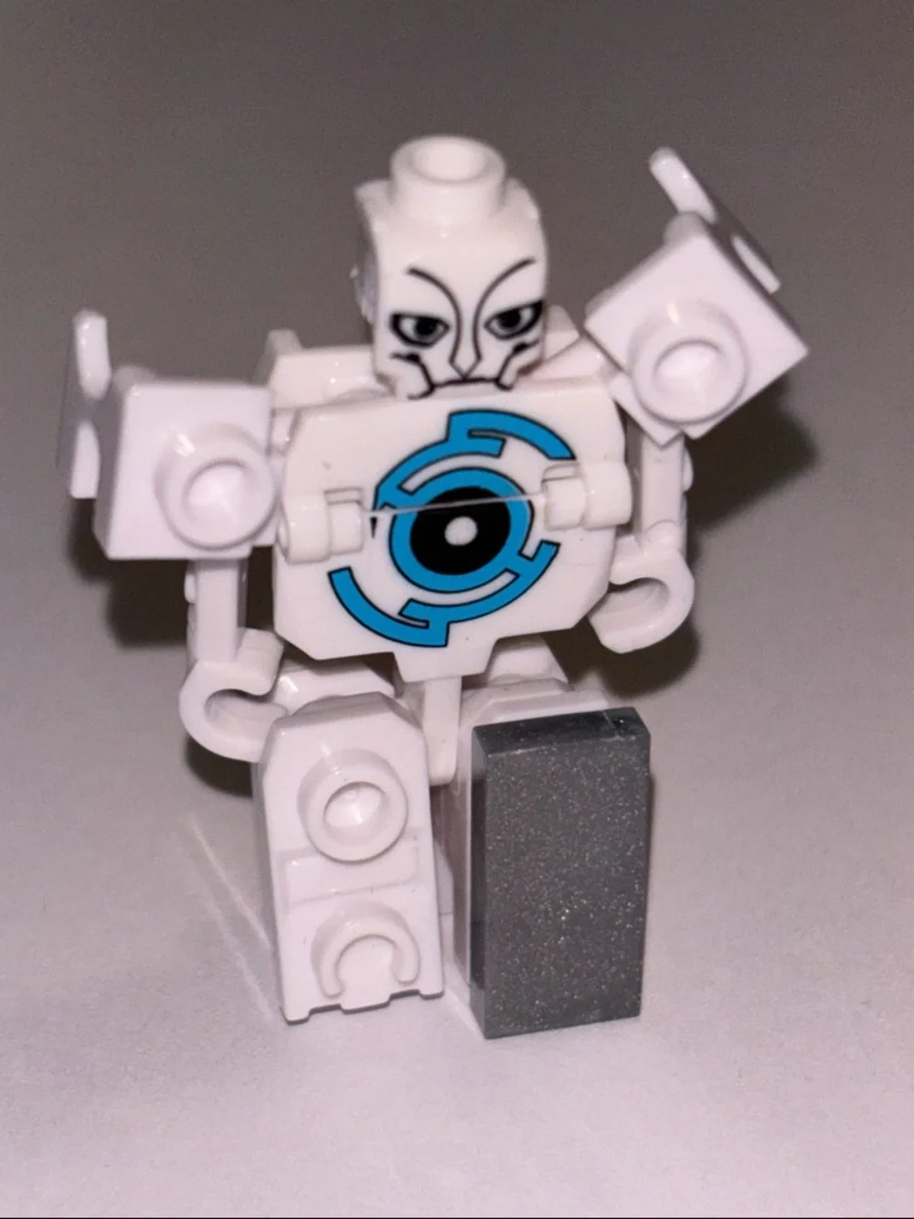 Boreas action figure from the Tenkai Knights toy line by Spin Master White Mini